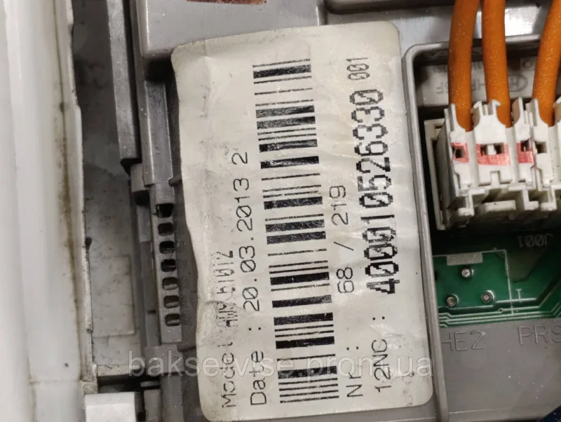 Плата управління(індикації) до пральної машини Whirlpool AWS 61012 Б/У без проводки, зображення 4