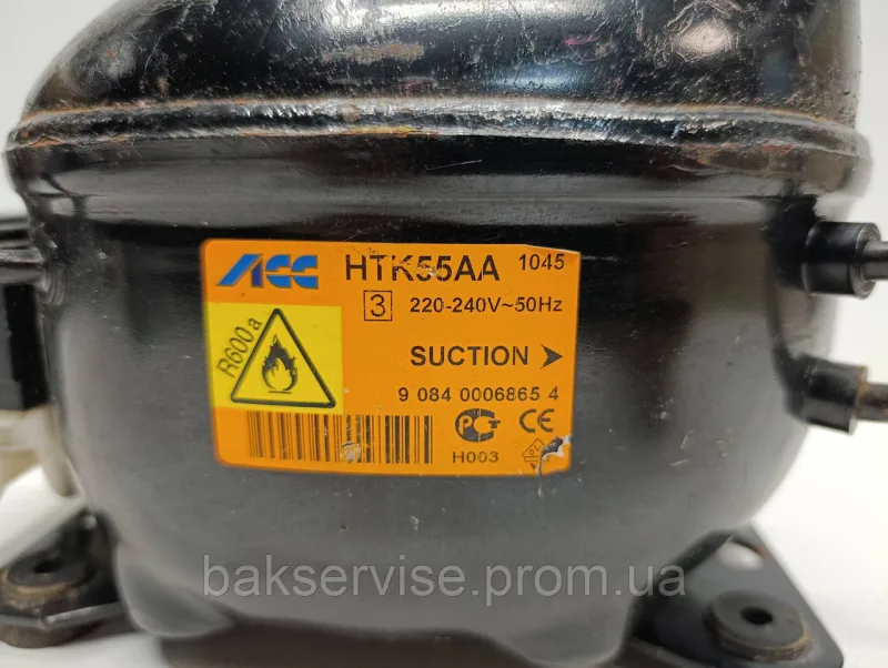 Компресор до холодильника Electrolux /ACC HTK55AA R600а Б/У, зображення 9